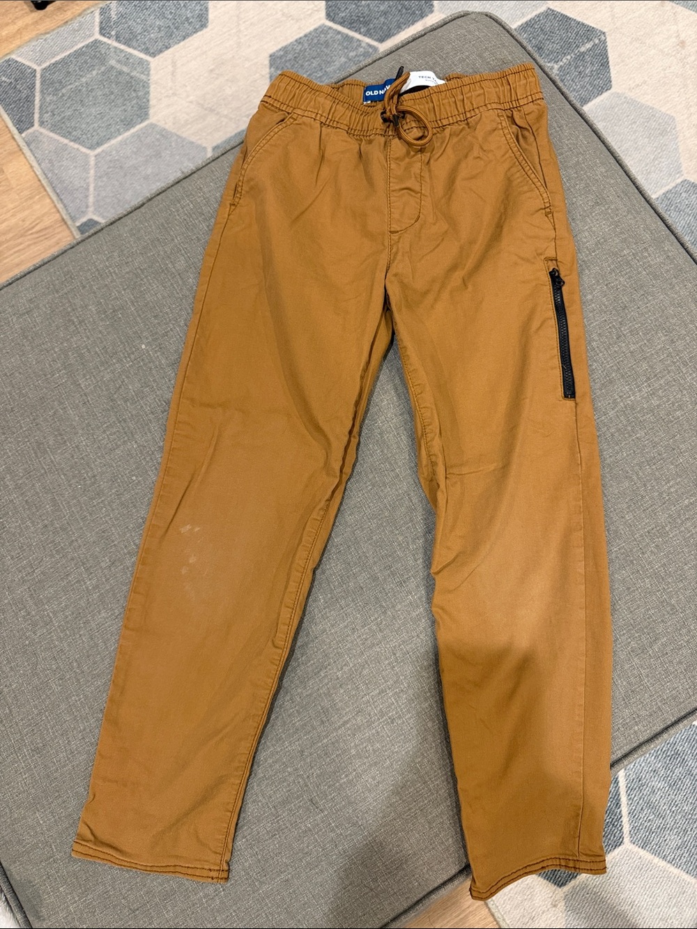 Old Navy Boys Drawstring Chino Joggers - Brown - M(8)